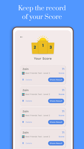 BFF Friendship Test Quiz - عکس برنامه موبایلی اندروید