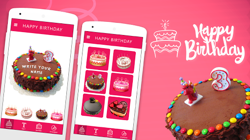 Write Name on Birthday Cake - Image screenshot of android app