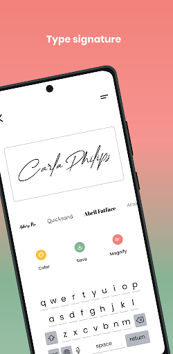 Signature Maker & Sign Creator - عکس برنامه موبایلی اندروید