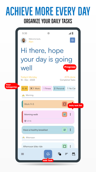 Day Planner: Routine Maker - عکس برنامه موبایلی اندروید