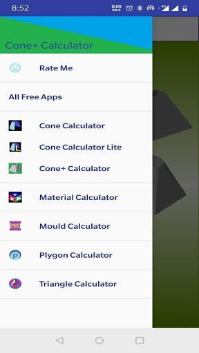 Cone + Calculator - Image screenshot of android app