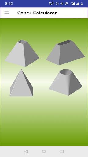 Cone + Calculator - Image screenshot of android app