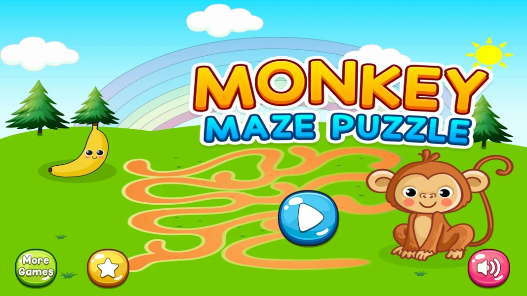 Monkey Maze Puzzle Games 2023 - عکس برنامه موبایلی اندروید