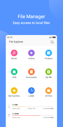 File Manager - عکس برنامه موبایلی اندروید