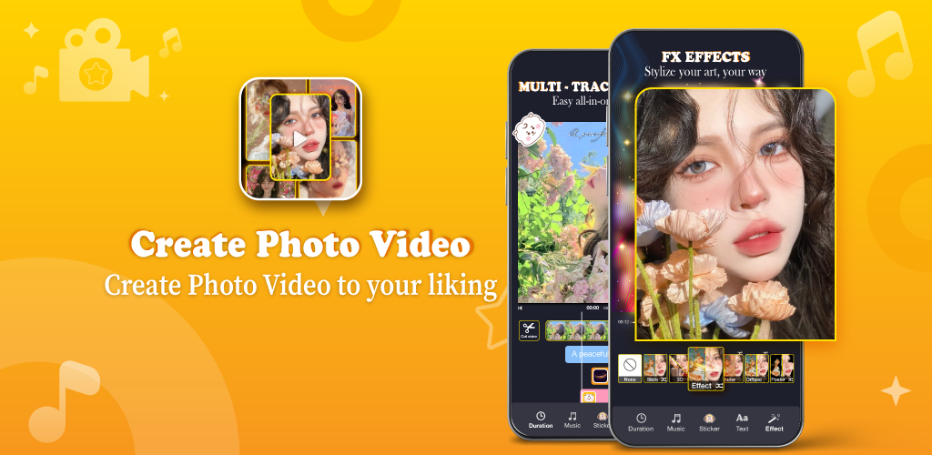 Photo Video Maker With Song - Image screenshot of android app