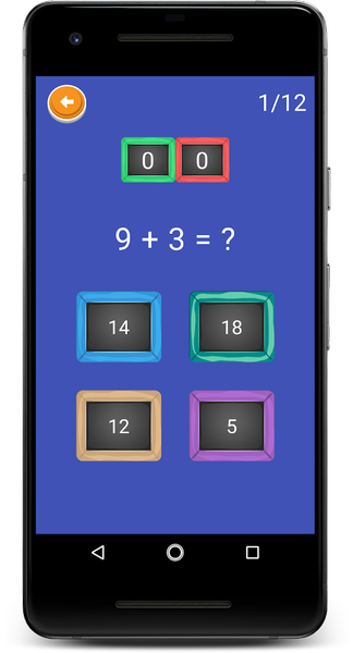 Kids Math - Add, Subtract, Mul - Gameplay image of android game