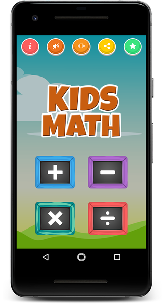 Kids Math - Add, Subtract, Mul - Gameplay image of android game