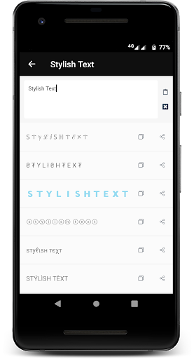 Stylish Text - Image screenshot of android app