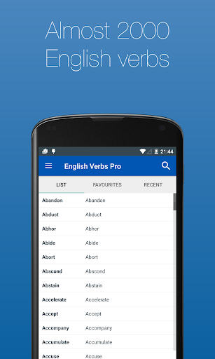 English Verb Conjugator - عکس برنامه موبایلی اندروید