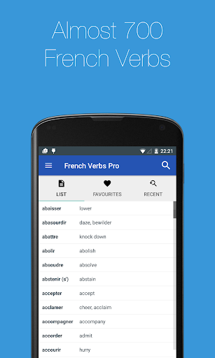 French Verb Conjugator - Image screenshot of android app