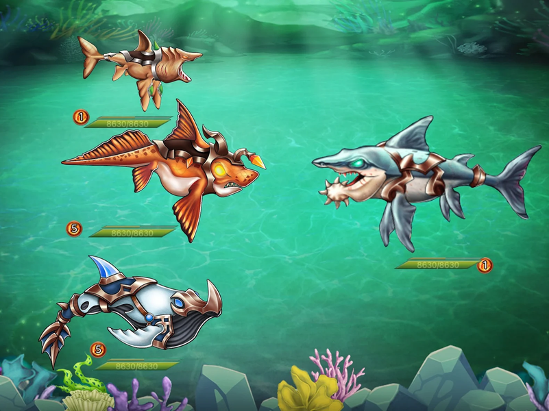 Idle Sea Monsters - Gameplay image of android game
