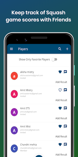Squash Players - عکس برنامه موبایلی اندروید
