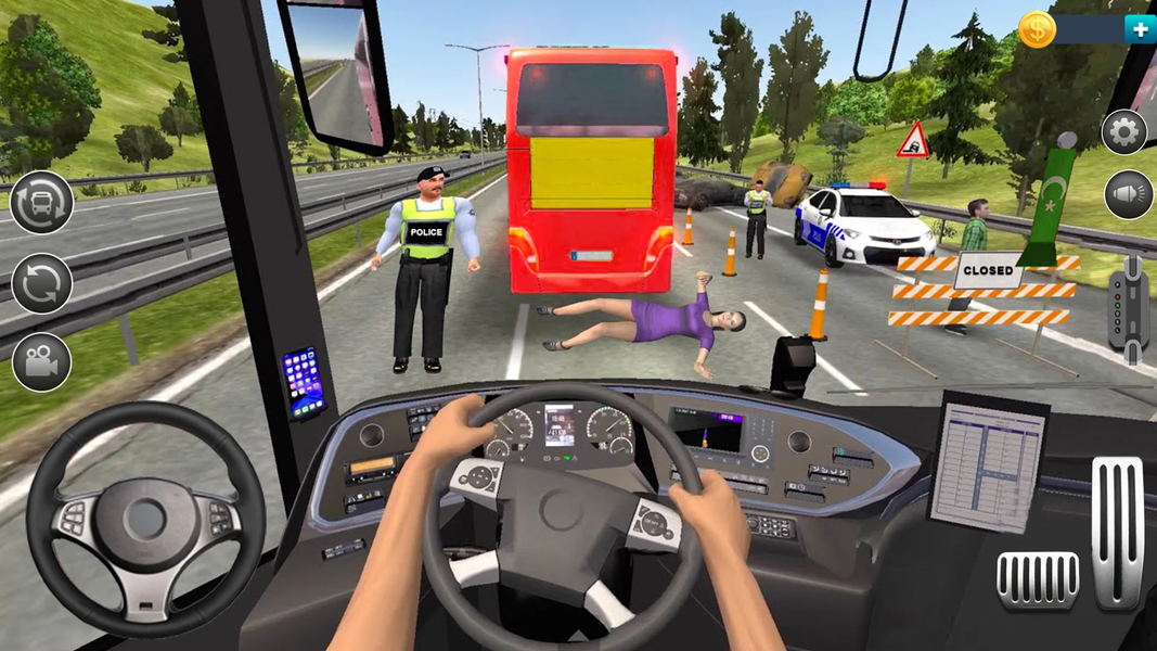 Bus Simulator 3d Bus Driving - Gameplay image of android game