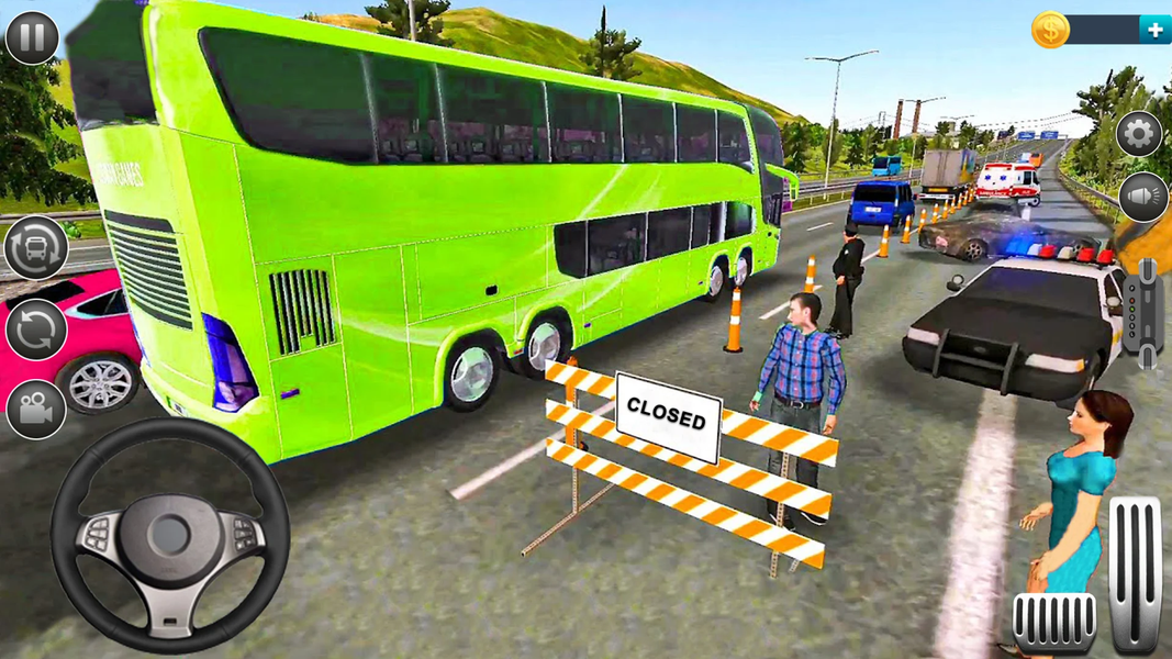 Bus Simulator 3d Bus Driving - Gameplay image of android game