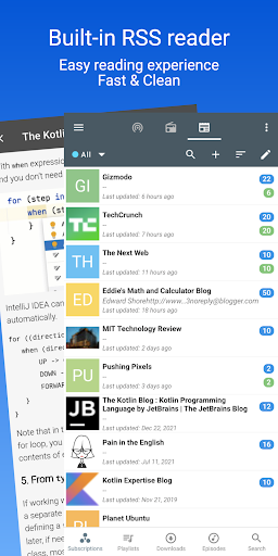 Podcast Republic - برنامه رایگان پادکست - عکس برنامه موبایلی اندروید