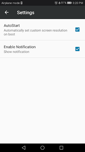 Screen Resolution Changer: Display Size & Density - Image screenshot of android app