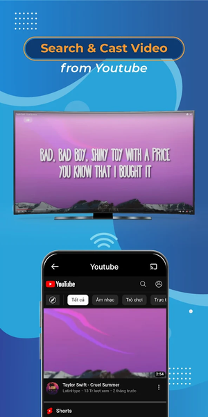 Cast to TV - Screen Mirroring - عکس برنامه موبایلی اندروید