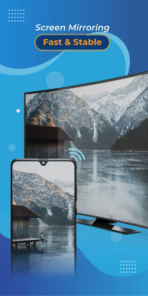 Cast to TV - Screen Mirroring - عکس برنامه موبایلی اندروید