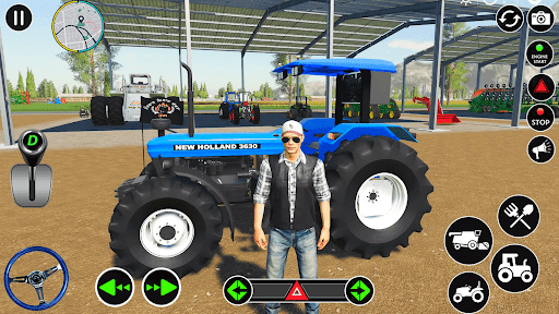 US Tractor Farming Sim Offroad - Gameplay image of android game