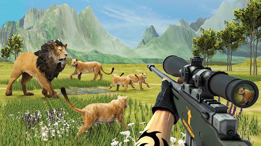 Lion Hunting Games 2023: FPS - Gameplay image of android game
