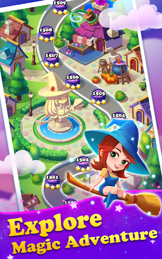 Magical Jewels - Gems Witch - Gameplay image of android game