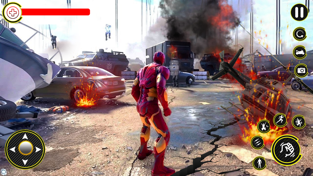 Iron Hero Superhero: Iron Game - Image screenshot of android app
