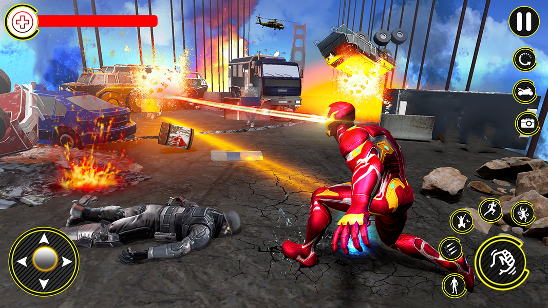 Iron Hero Superhero: Iron Game - Image screenshot of android app