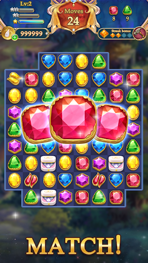 Jewel Mystery2 - Match 3 Fever - Gameplay image of android game