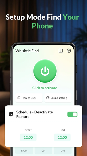 Whistle-Find phone by clap - Image screenshot of android app