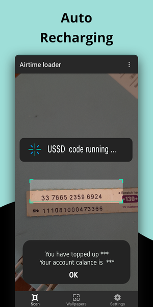 Airtime Loadup :Credit scanner - Image screenshot of android app