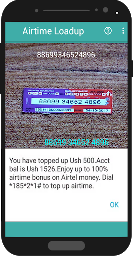Airtime Loadup - Airtime loader & scanner - Image screenshot of android app