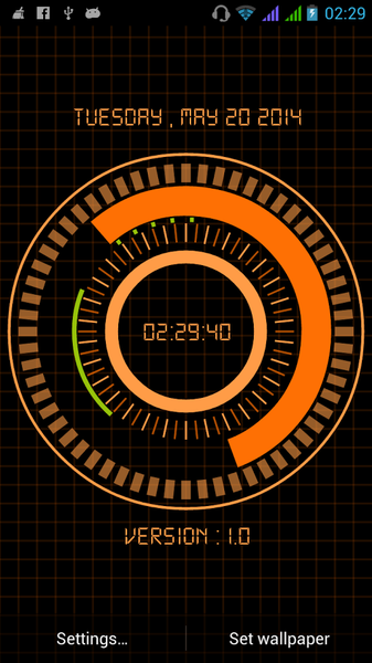 Animated Digital Clock Free - عکس برنامه موبایلی اندروید