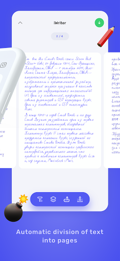 iWriter | Text in handwritten - Image screenshot of android app