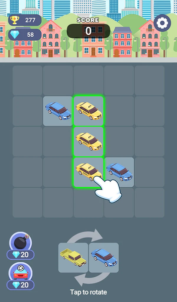 Merge Car - Match Puzzle - Gameplay image of android game