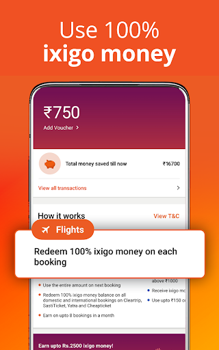 ixigo: Flight & Hotel Booking - عکس برنامه موبایلی اندروید