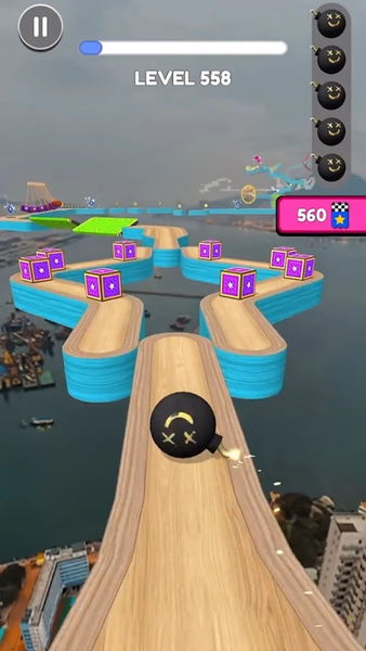 Racing Ball: Rolling Adventure - Gameplay image of android game