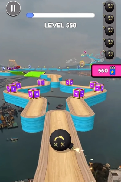 Racing Ball: Rolling Adventure - Gameplay image of android game