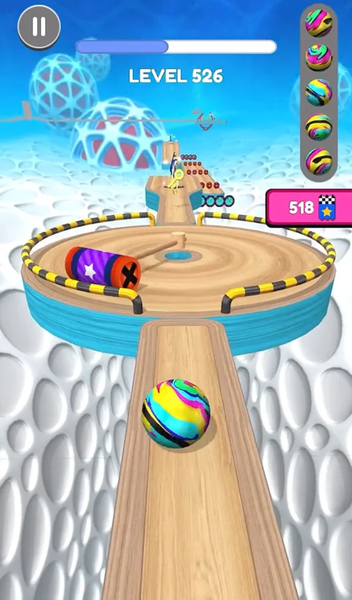 Racing Ball: Rolling Adventure - Gameplay image of android game
