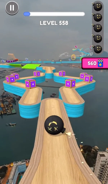 Racing Ball: Rolling Adventure - Gameplay image of android game