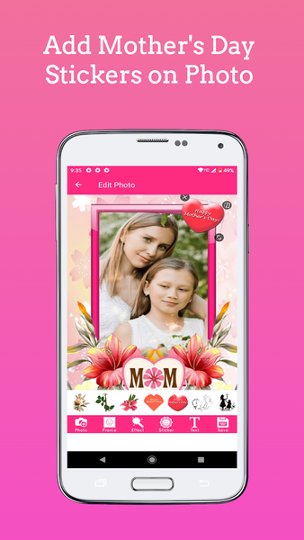 Mother's Day Photo Frames ۲۰۲۵ - عکس برنامه موبایلی اندروید