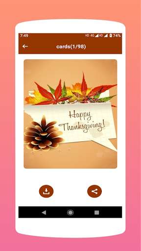 Thanksgiving Wishes & Cards - عکس برنامه موبایلی اندروید
