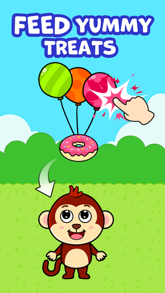 Baby Games Balloon Pop Games - Gameplay image of android game