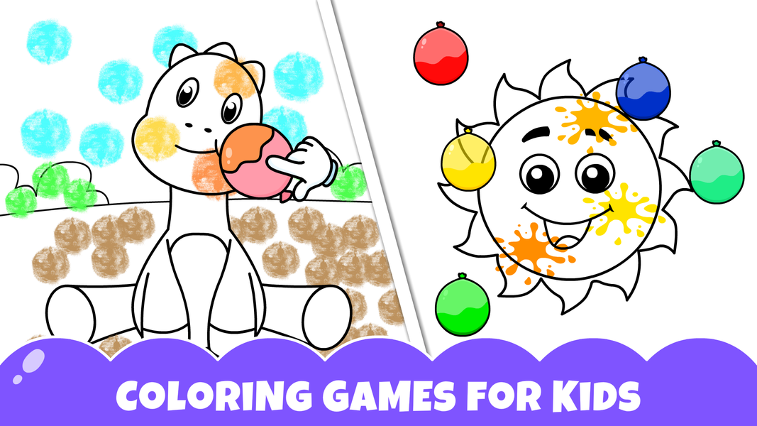 Baby Games Balloon Pop Games - Gameplay image of android game