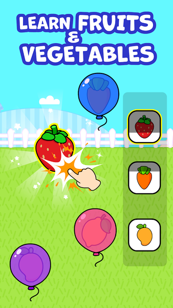 Baby Games Balloon Pop Games - Gameplay image of android game