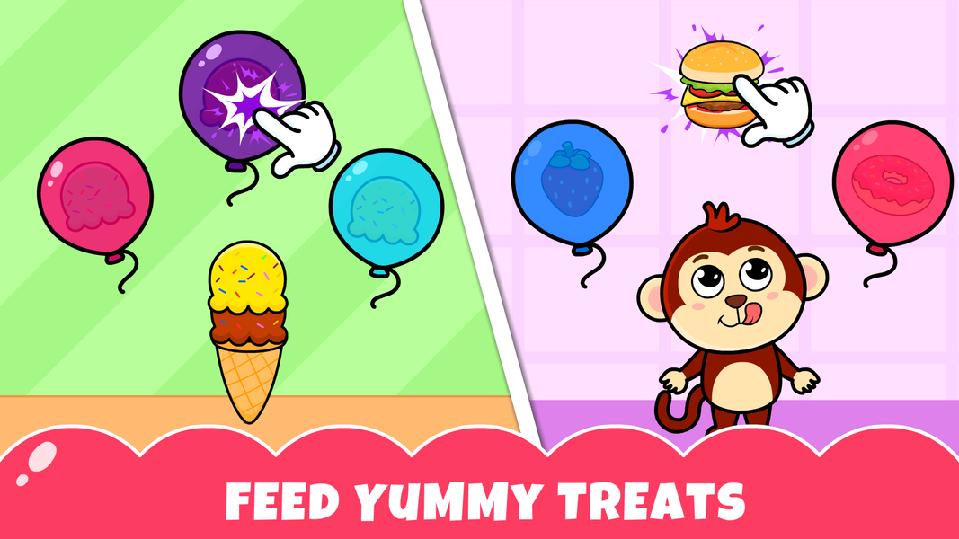 Baby Games Balloon Pop Games - Gameplay image of android game