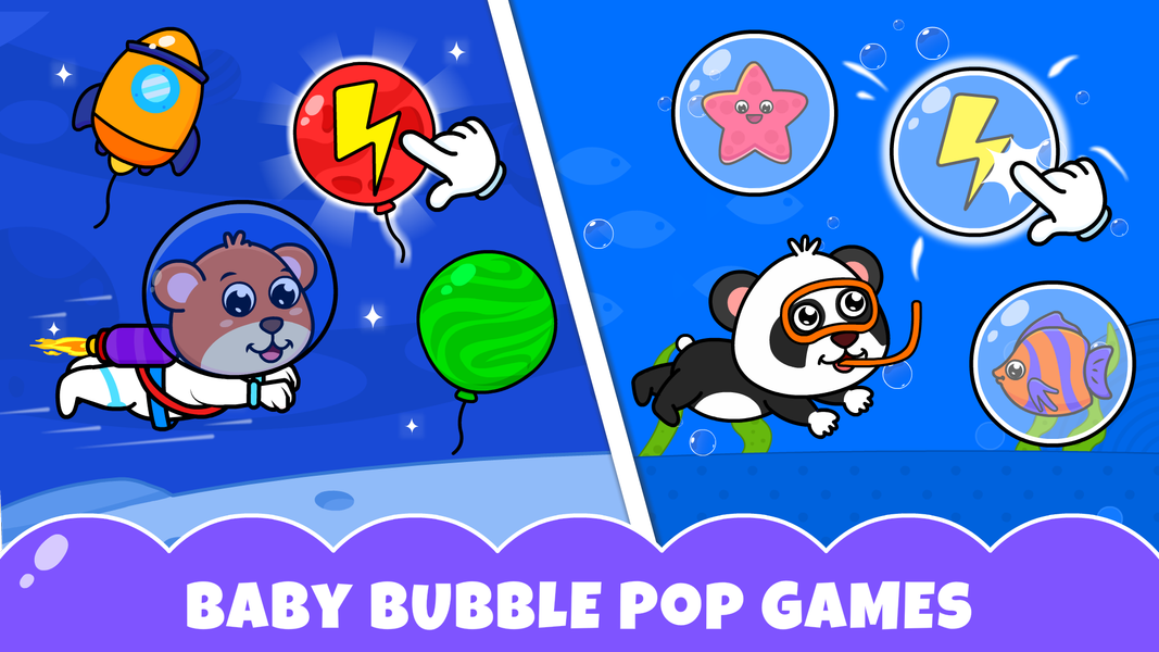 Baby Games Balloon Pop Games - Gameplay image of android game