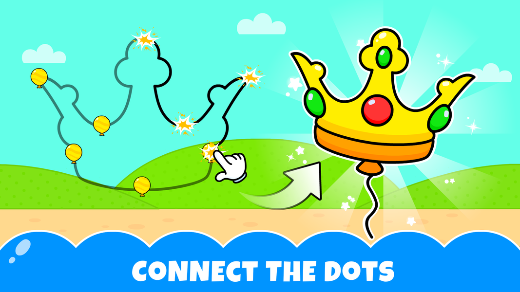 Baby Games Balloon Pop Games - Gameplay image of android game