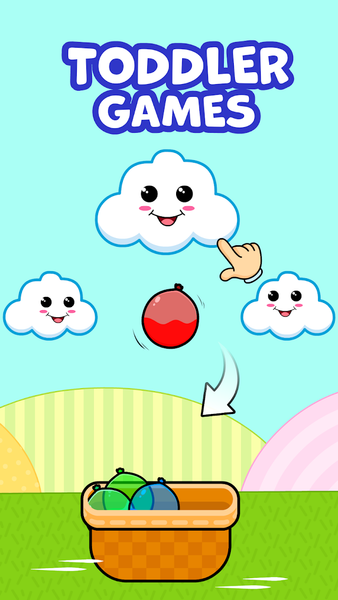 Baby Games Balloon Pop Games - Gameplay image of android game