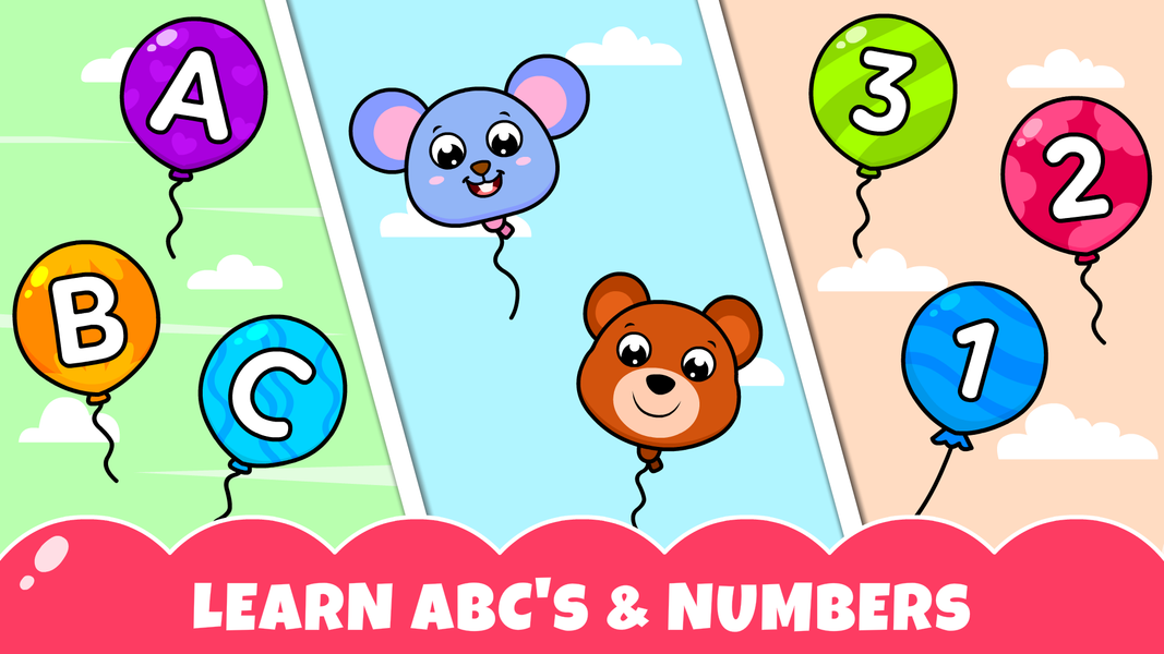 Baby Games Balloon Pop Games - Gameplay image of android game