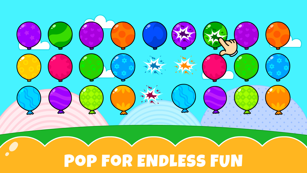 Baby Games Balloon Pop Games - Gameplay image of android game